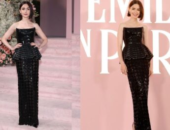 Lily Collins Tampil Mempesona di Premiere