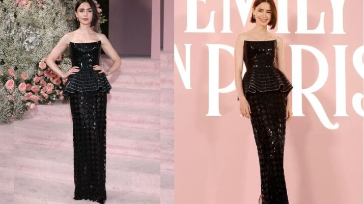 Lily Collins Tampil Mempesona di Premiere