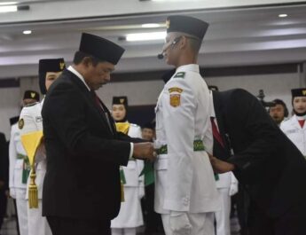 35 Paskibraka Jawa Tengah Dikukuhkan