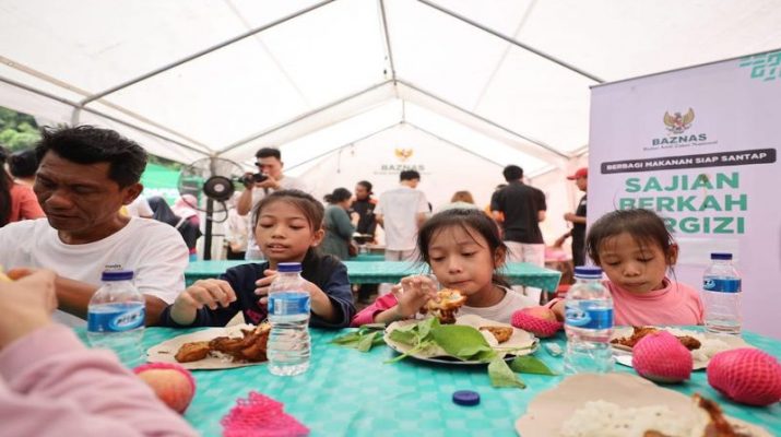 7.800 Porsi Makanan Sehat dari Baznas untuk Penyintas Kebakaran di Manggarai