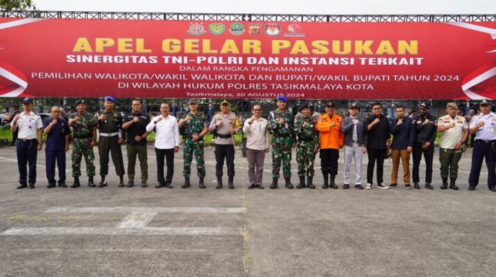 Kota Tasikmalaya Gelar Apel Pasukan Pengamanan Pilkada 2024