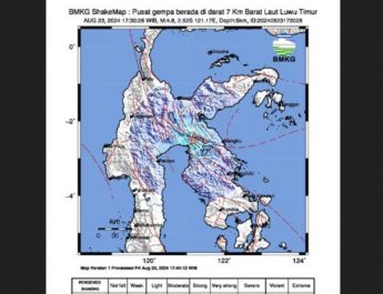 Gempa Tektonik M 4,8 Guncang Luwu Timur