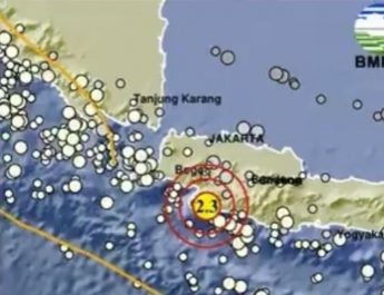 Gempa M 2.3 Guncang Kabupaten Sukabumi