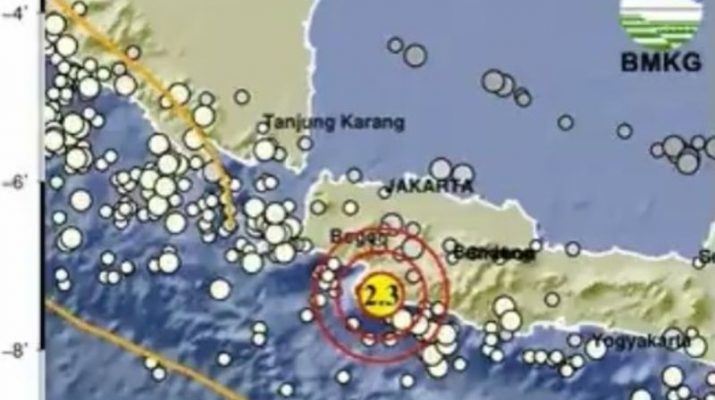 Gempa M 2.3 Guncang Kabupaten Sukabumi