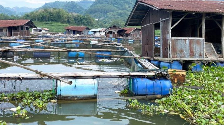 Kemarau, Air Waduk Saguling Menyusut