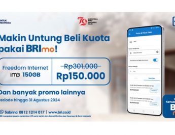 Buruan Beli Pulsa/Paket Data Lewat Mobile Banking BRImo, Ada Banyak Promo Seru Akhir Bulan!