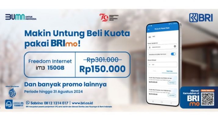 Buruan Beli Pulsa/Paket Data Lewat Mobile Banking BRImo, Ada Banyak Promo Seru Akhir Bulan!