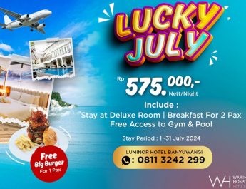 Nikmati Pesona Luminor Hotel Banyuwangi dengan Promo Kamar Lucky July