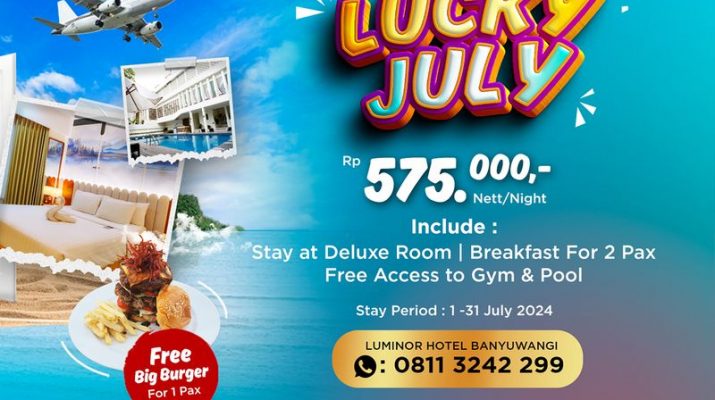 Nikmati Pesona Luminor Hotel Banyuwangi dengan Promo Kamar Lucky July