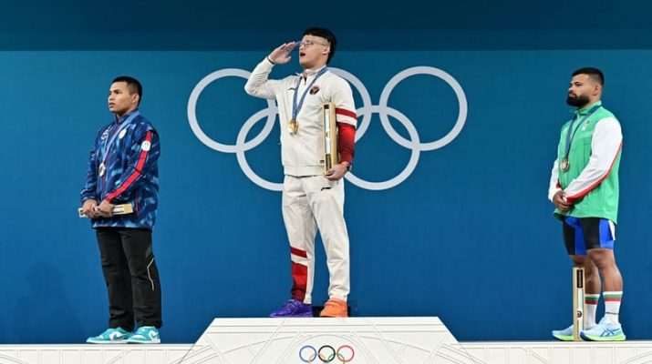 Lifter Rizki Juniansyah Persembahkan Medali Emas Olimpiade Paris 2024 untuk Indonesia