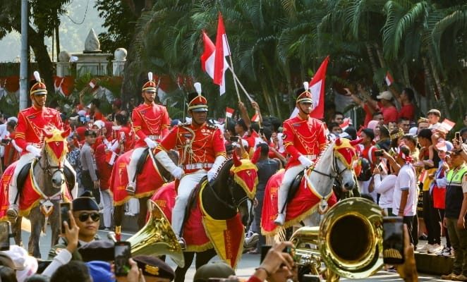 Pemprov DKI Turut Berikan Hiburan dan Pengamanan di Lokasi Kirab Bendera Merah Putih