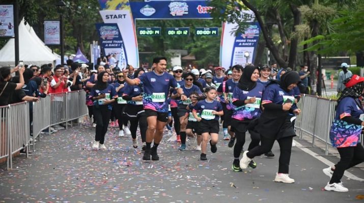 Ibnu Jamil Bangga Anaknya Ikut Kegiatan Lari untuk Kali Pertama