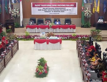 DPRD Gelar Rapat Paripurna Istimewa Peringati HUT ke-79 Provinsi Maluku