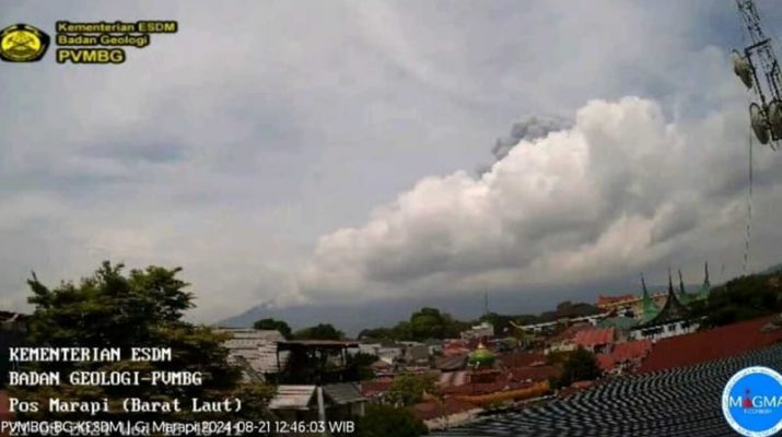 Gunung Marapi Kembali Erupsi, Warga Diimbau Waspada