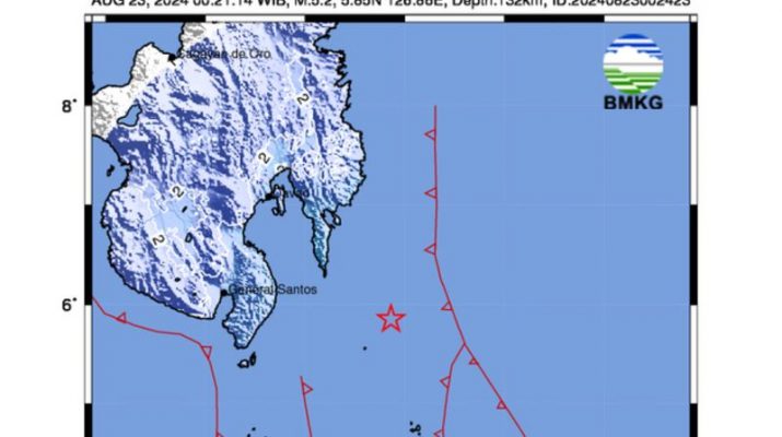 Gempa Bumi M 5.2 Guncang Pulau Karatung Sulawesi Utara