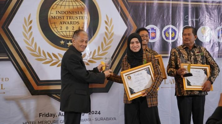 Saphire Graha Raih Penghargaan Indonesia Most Trusted Award 2024