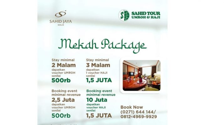 Nikmati Promo “MEKAH PACKAGE” dari Hotel Sahid Jaya Solo