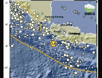 Gempa M3.0 Guncang Bayah Banten