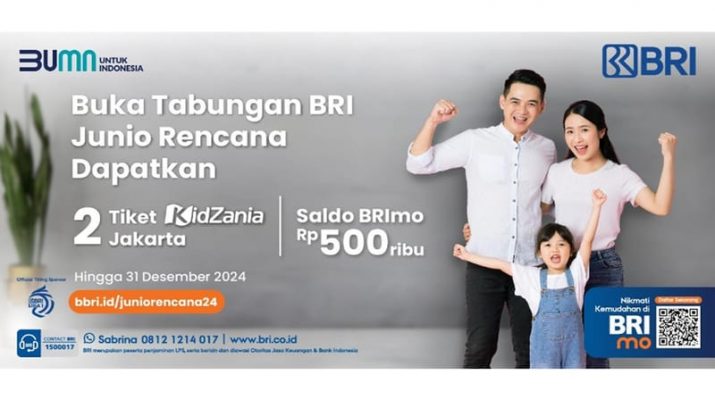 Buka Tabungan BRI Junio Rencana untuk Anak Bisa Dapat Hadiah Menarik dari BRI