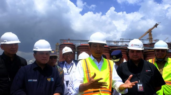 Presiden Jokowi Resmikan Smelter Tembaga dan Logam Mulia di NTB