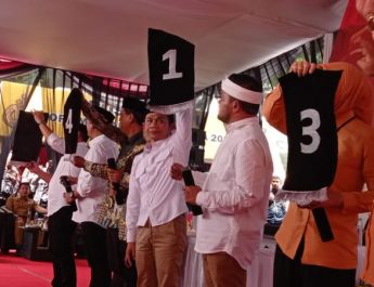 KPU Purwakarta Tetapkan Nomor Urut 4 Pasangan Calon