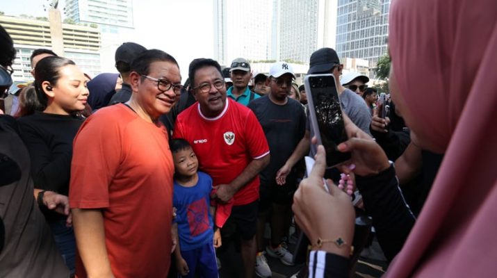 Pramono Anung akan Rutin Olahraga di CFD saat Masa Kampanye