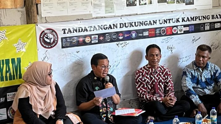 Pramono Menandatangani Pakta Integritas dengan Warga Kampung Bayam, Ini Isinya