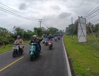 KIEC Bikers Community Gelar Touring dan Bakti Sosial ke Tanjung Lesung