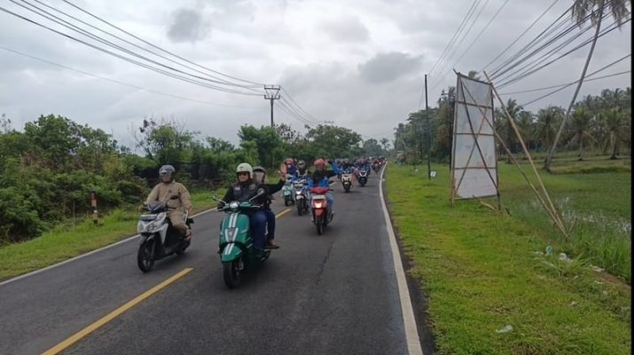 KIEC Bikers Community Gelar Touring dan Bakti Sosial ke Tanjung Lesung