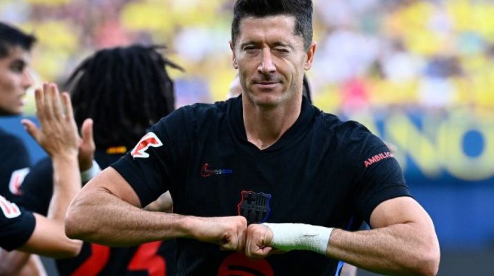 Dwigol Lewandowski warnai kemenangan Barcelona atas Villareal