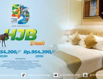 HUT Bogor, Hotel Grand Savero Bogor Hadirkan Diskon Khusus Warga Kota Hujan