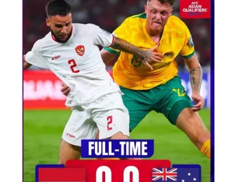 Peringkat Indonesia ke Posisi 130 FIFA usai Tahan Imbang Australia & Arab Saudi