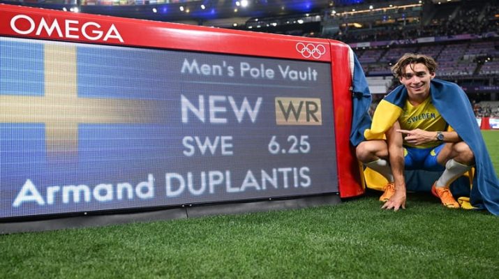 Pecahkan Rekor Dunia Lompat Galah, Armand Duplantis Raih Medali Emas Olimpiade Paris 2024