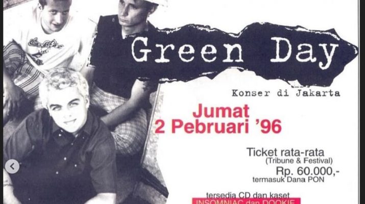 Ini Lho Fakta Green Day Manggung di Jakarta Tahun 1996