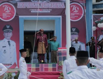 Upacara HUT RI di PLBN Serasan Berlangsung Hikmat