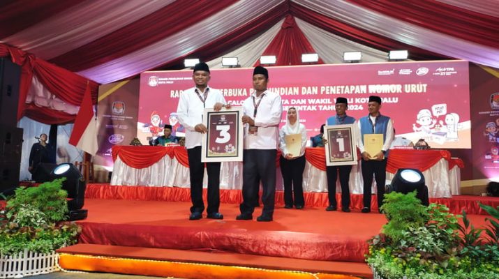 Cakada Jagoan NasDem di Pilwalkot Palu, MJW-Rizal Dapat Nomor Urut Tiga