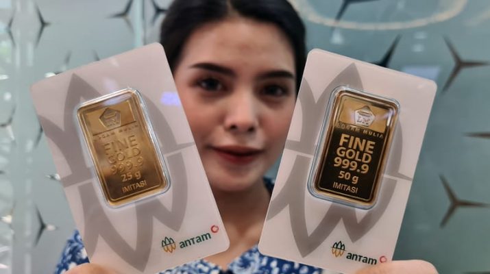 Harga Emas Bertahan di Rp1,461 Juta per Gram