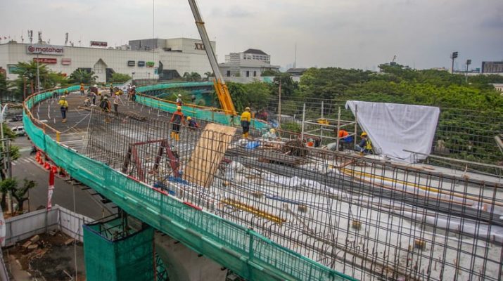 Jakpro : Pembangunan LRT Fase 1B Sesuai Jadwal