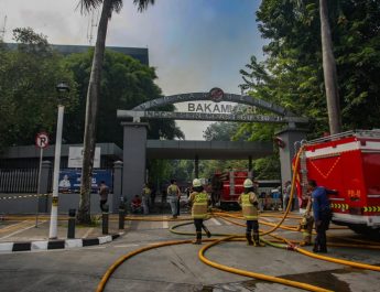 Kebakaran di Gedung Bakamla Selesai Dipadamkan