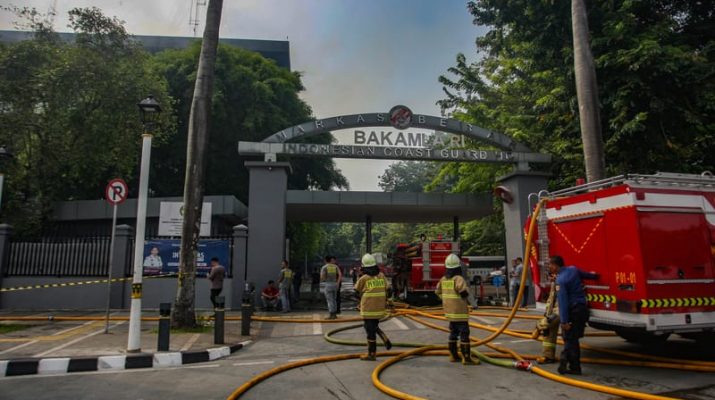 Kebakaran di Gedung Bakamla Selesai Dipadamkan