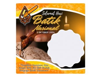 Ini Twibbon dan Ucapan Hari Batik Nasional 2024