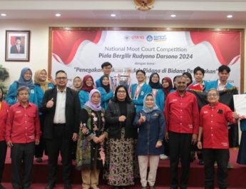 National Moot Court Competition Digelar Rebutkan Piala Bergilir Rudyono Darsono 2024