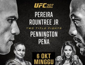 UFC 307 Sajikan Duel Alex Pereira dan Khalil Rountree Jr