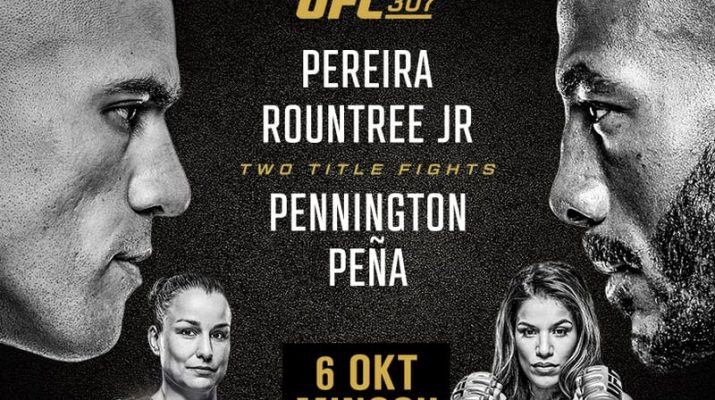 UFC 307 Sajikan Duel Alex Pereira dan Khalil Rountree Jr