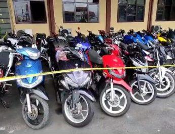 Menganggu Kenyamanan Masyarakat, Ratusan Motor Berknalpot Bising Diamankan