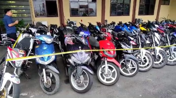 Menganggu Kenyamanan Masyarakat, Ratusan Motor Berknalpot Bising Diamankan