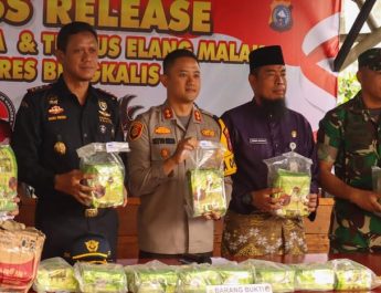 Bea Cukai Bengkalis Bersama Polres Ungkap Kasus Sabu 15,7 Kilogram