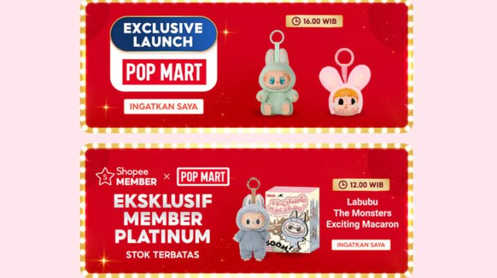 Heboh! Pop MART Official Store Shopee Akan Hadirkan Labubu dengan Harga Menarik di Puncak 10.10