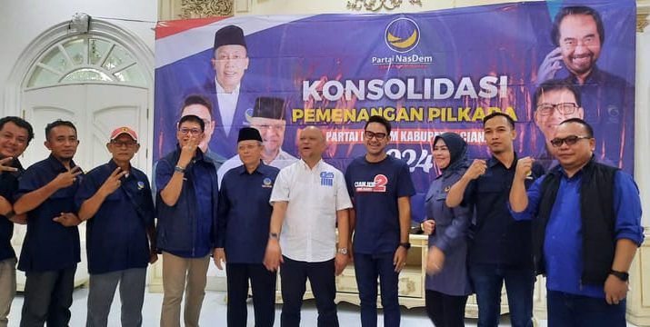 Cawagub Ilham Habibie Hadiri Konsolidasi Pemenangan Pilkada Partai NasDem Cianjur