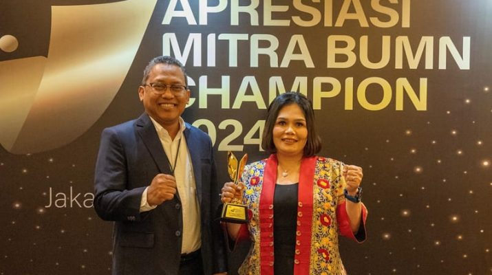 Agen Pegadaian Hebat Raih Penghargaan UMKM Terbaik di Ajang Mitra BUMN Champion 2024